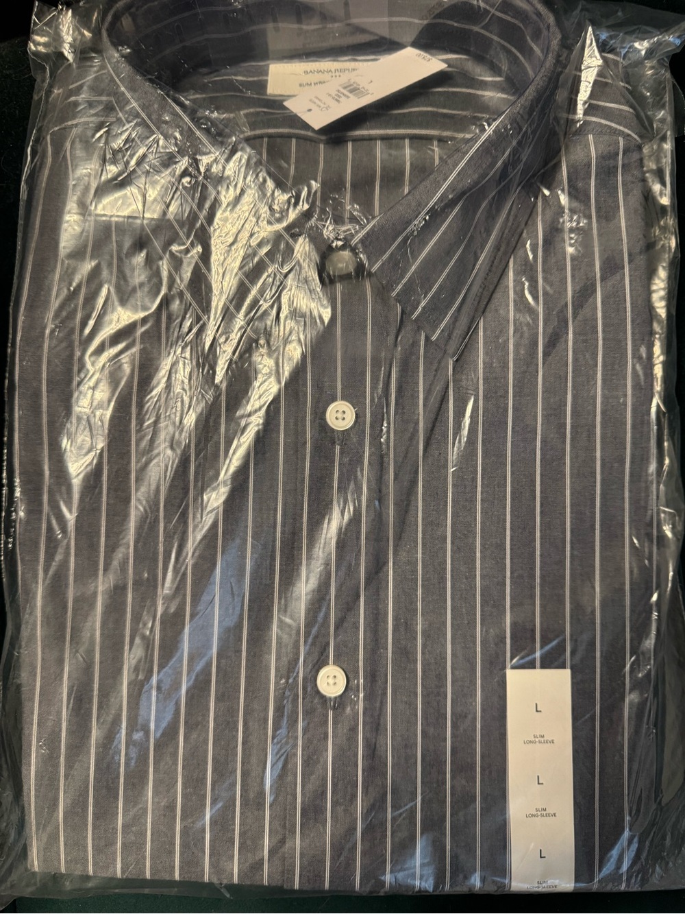 Men's Banana Republic Dress shirt // size Large // NWT!